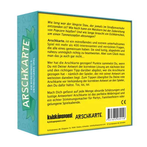 Kylskapspoesi - Kartenspiel Arschkarte