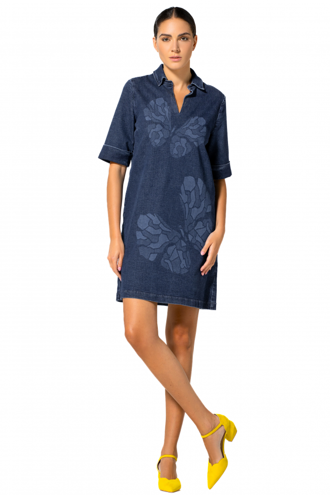 Caroline Biss - COMFORTABLE-FITTING DRESS IN SOFT DENIM