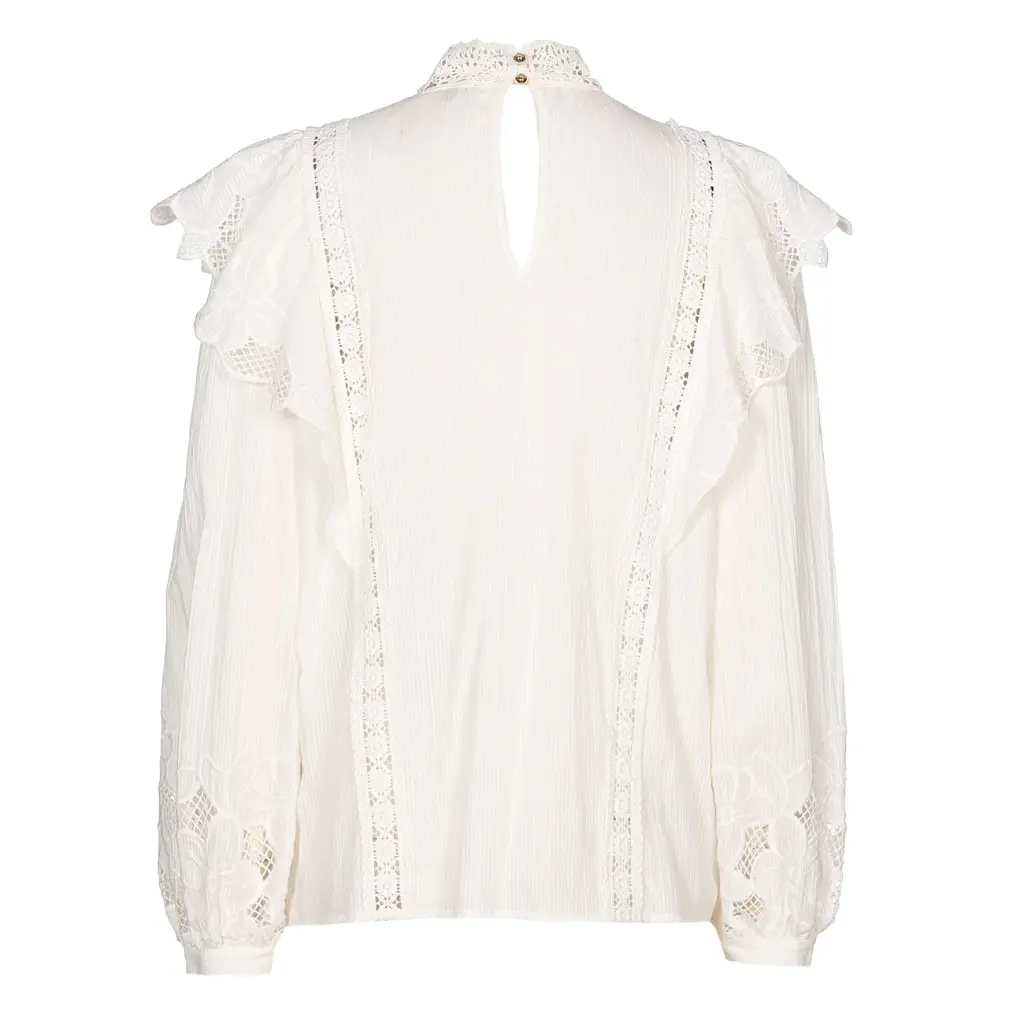 Caroline Biss - Bluse Stickerei weiß - 1610-91