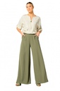 Caroline Biss - LOOSE-FITTING CITY-LOOK PANTS, MID WAIST Khaki