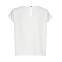 Caroline Biss - SHORT STRAIGHT TOP WITH SHOULDER EFFECT off white