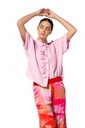 Caroline Biss - LOOSE-FITTING BLOUSE WITH FLOUNCE EFFECT lilac