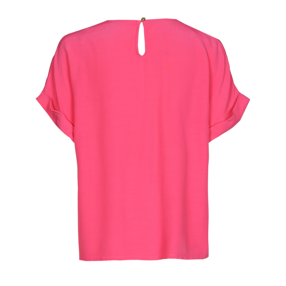 Caroline Biss - SHORT STRAIGHT TOP Fuchsia
