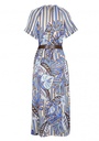 Caroline Biss - STRAIGHT-FITTING, SOFT MIDI-DRESS WITH PLANT PRINT MOTIF