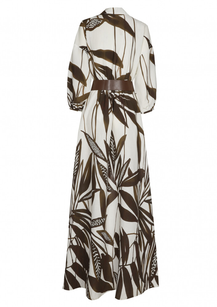 Caroline Biss - Kleid SMOOTH, STRAIGHT-FITTING MAXI DRESS WITH BELT ACCESSORY - multicolour