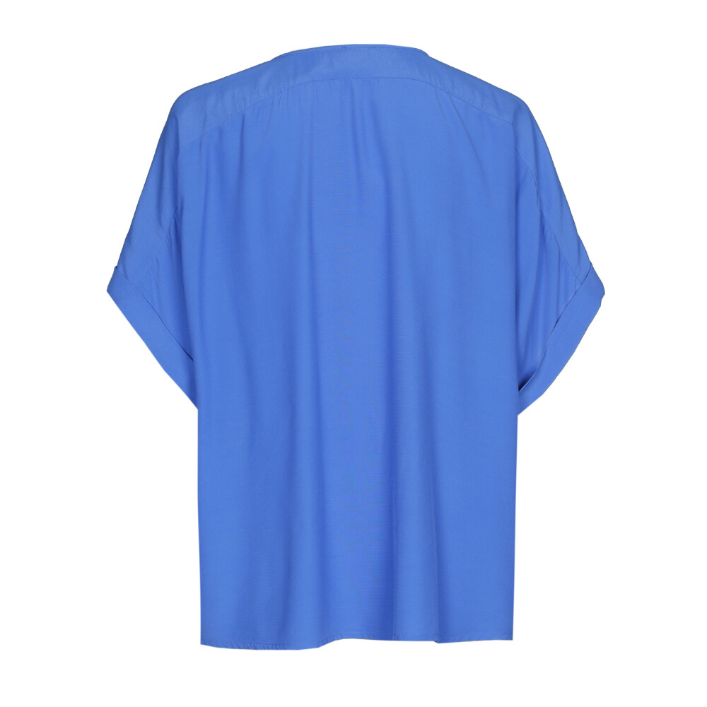 Caroline Biss - SHORT STRAIGHT TOP - bic blue
