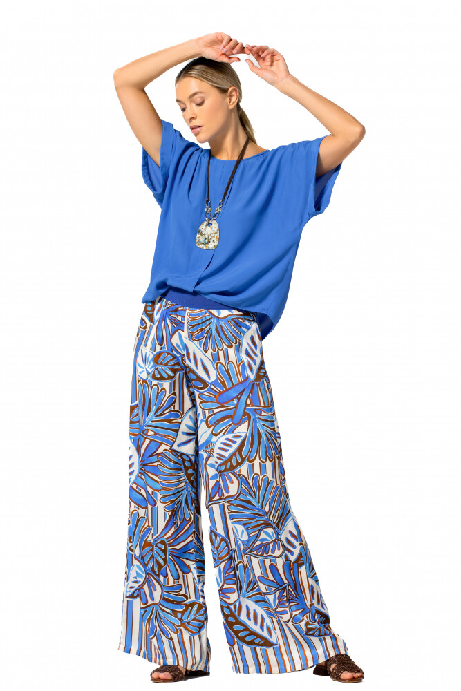 Caroline Biss - SHORT STRAIGHT TOP - bic blue