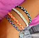 LeJu - BLTRENZAKIDS02SS25 - BRACELET, POLYESTER THREADS - Trenza Handmade Bracelet in Pastel Tones For Kids