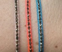 LeJu - MT24BIANCA3SS25 - BRACELET, GLASS BEADS, METALLIC THREADS