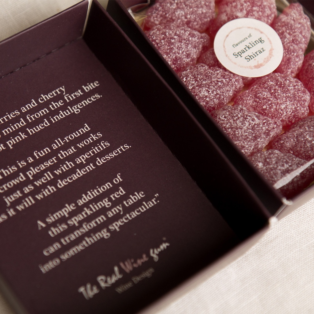 Vinoos - Sparkling Shiraz Weingummi - Einzelgeschenkbox