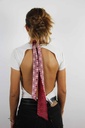 Les Belles Vagabondes - Seidenschal Bandeau Casablanca Rose Pink