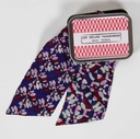 Les Belles Vagabondes - Seidenschal Bandeau Fragment Prune Purple