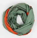 Les belles vagabondes - Schal Foulard Coton Bio Mekong Kaki - 100% Biobaumwolle