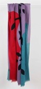 Les belles vagabondes - Schal Foulard Coton Bio Sycomore Rouge Red - 100% Biobaumwolle