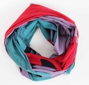 Les belles vagabondes - Schal Foulard Coton Bio Sycomore Rouge Red - 100% Biobaumwolle