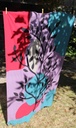 Les belles vagabondes - Schal Foulard Coton Bio Sycomore Rouge Red - 100% Biobaumwolle