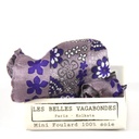 Les Belles Vagabondes - Seidentuch Mini Caraibes Prune