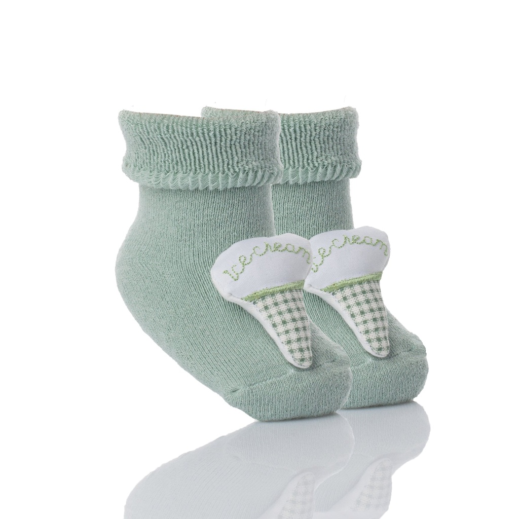 MDMD - Magic Shoes mint ice cream (0-1 Jahre) Babysocken 