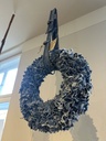 MiezeSchindler - handgemachter Kranz aus recycelten Stoffen - Jeans ø30cm