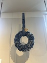 MiezeSchindler - handgemachter Kranz aus recycelten Stoffen - Jeans ø30cm