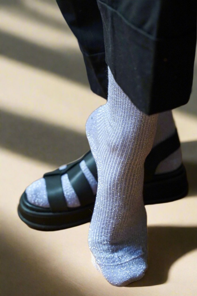 Klue - Glitter Lurex socks | Lilac | eco-friendly lyocell