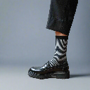 Klue - Glitter Lurex socks | stripes black | eco-friendly lyocell