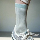 Klue - Glitter Lurex socks | stripes moonlight | eco-friendly lyocell