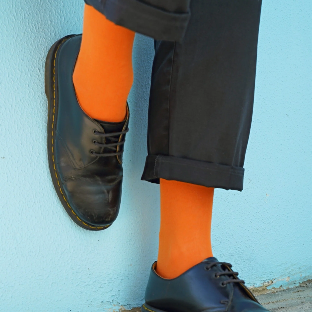 Klue - Organic solid socks | orange