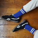 Klue - Tennis sport socks | blue white | organic cotton