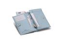 LOU | hellblau | silber | genarbt
