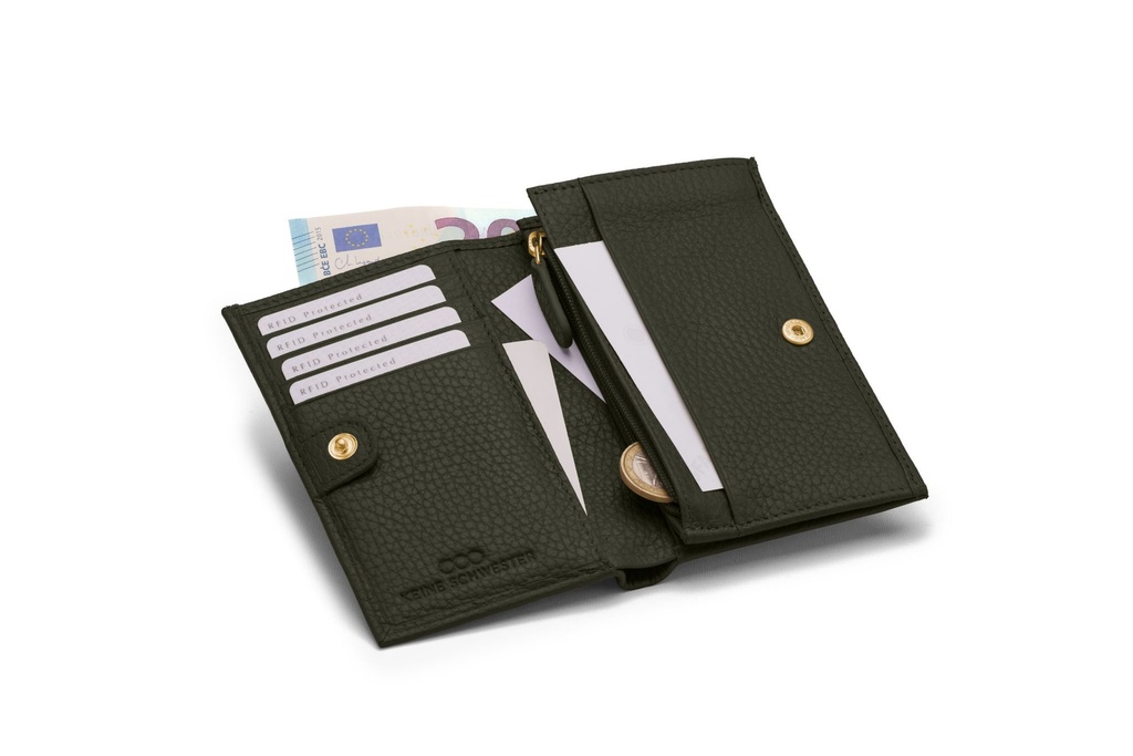 LOU | waldgrün | gold | genarbt