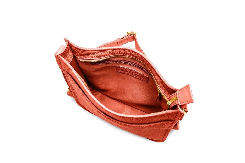 ANNA | koralle | gold | genarbt