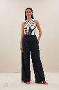 By Bar - Loop Stripe Singlet - 724 Midnight Thin Stripe