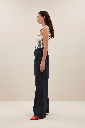 By Bar - Loop Stripe Singlet - 724 Midnight Thin Stripe