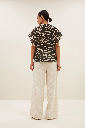 By Bar - Vina Zebra Blouse - 970 Black Zebra Print