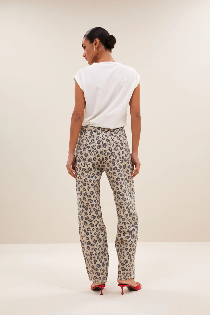 By Bar - Lew Cheetah Pants - 797 Cheetah print