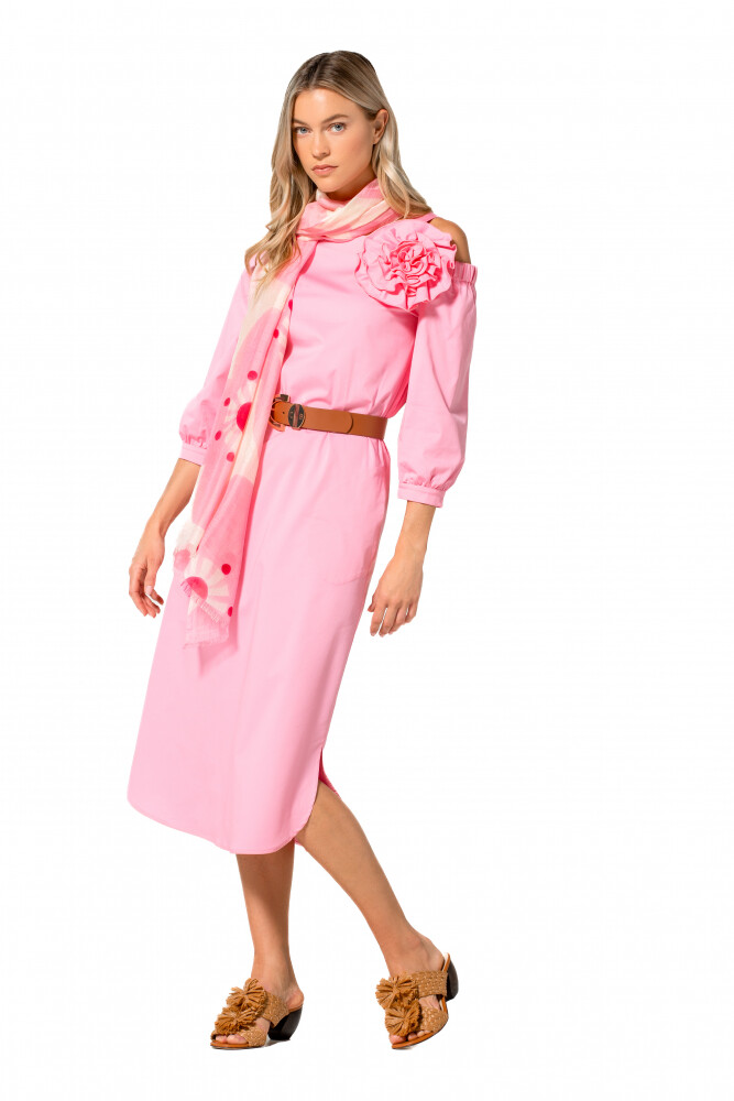 Caroline Biss - AIRY FOULARD SCARF multicolour pink rosé