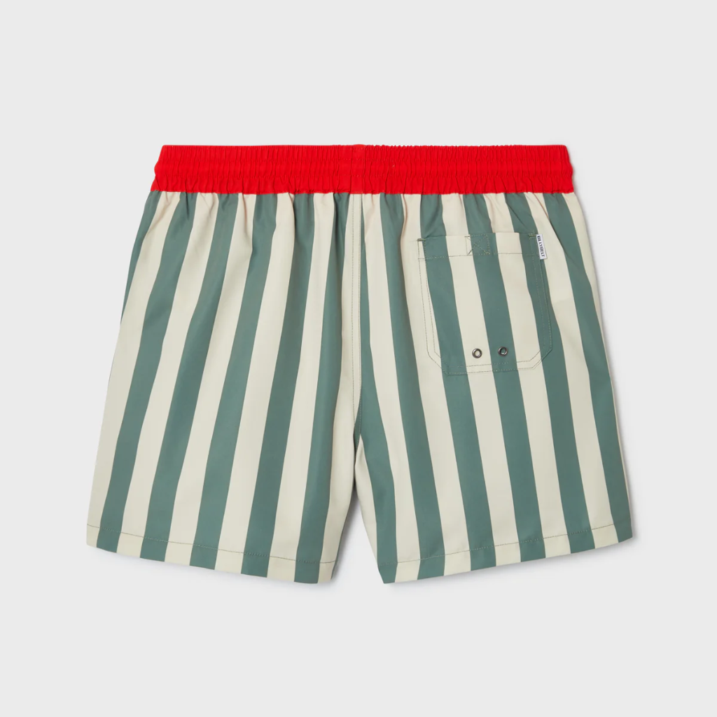 Billybelt - Badehose grün / beige gestreift