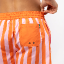 Billybelt - Badehose orange / beige gestreift