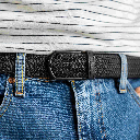 Billybelt - Elastischer Flechtgürtel - All black
