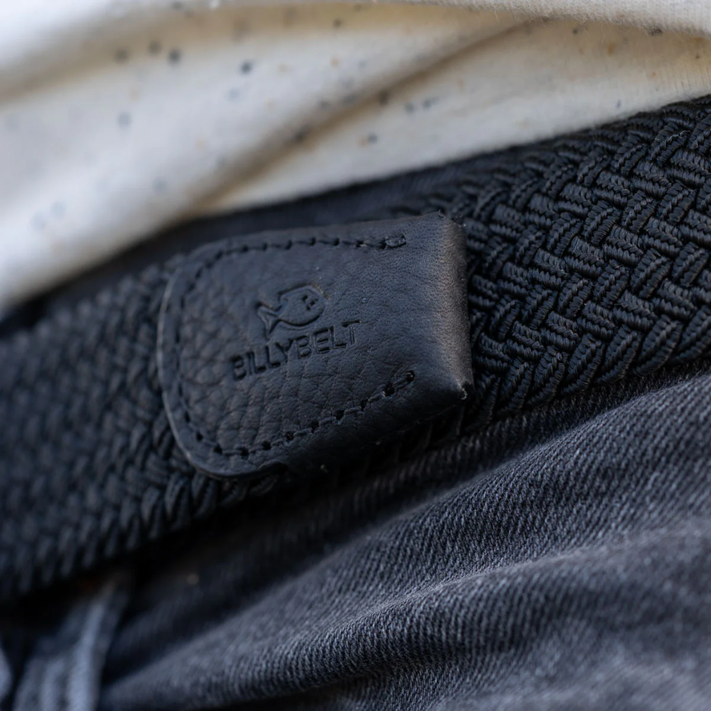 Billybelt - Elastischer Flechtgürtel - All black