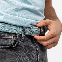 Billybelt - Elastischer Flechtgürtel - Cloudy blue