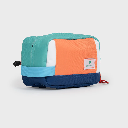 Billybelt - Toilet bag - Kulturbeutel Toilettentasche aus recyceltem Polyester - Orange / Grün
