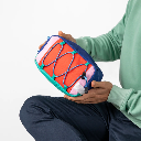 Billybelt - Toilet bag - Kulturbeutel Toilettentasche aus recyceltem Polyester - Rot / Blau