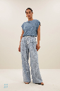By Bar - Mason Linen Top - 706 Blue Stone
