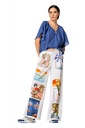 Caroline Biss - TOP - BLEND OF VISCOSE - SOLID - V NECK - DEEP BLUE 