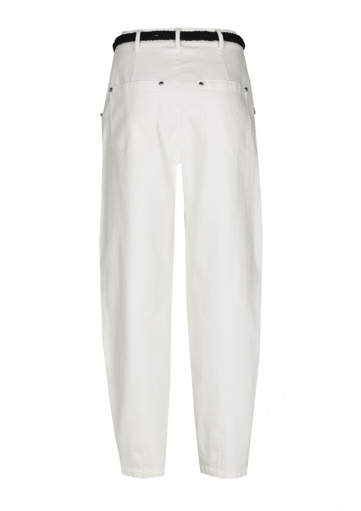 Caroline Biss - TROUSERS - COTTON - EMBROIDERY - BAGGY - MULTI COLOR white