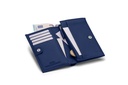 LOU | royalblau | silber | genarbt