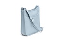 ANNA | hellblau | silber | genarbt