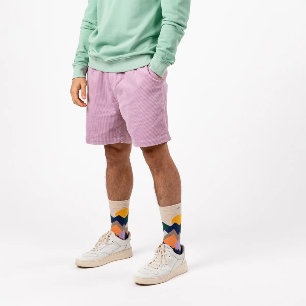 Billybelt - Sommer Shorts Beach Horizon aus Samt - Parme hellblau